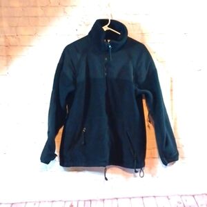 Polartec Black Warm Athleisure Fleece Jacket Coat S